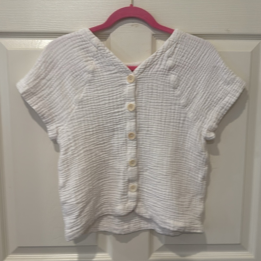 Madewell Ivory Textured Blouse - Like New, XS - Picture 7 of 7